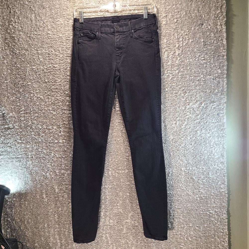 Mother The Looker Jeans Women's Size 27‎ Black Not Guilty Skinny Pockets